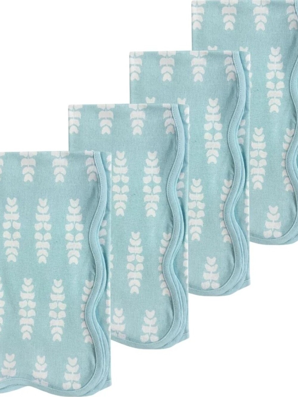 Laura Park Light Blue Printed Cotton Napkins - Set of 4 - Picture 2 of 5